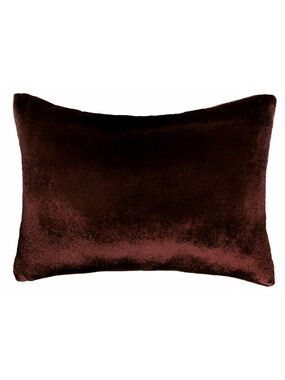 Dark Brown Velvet Pillow 16x12 inches. New. Soft, nice
